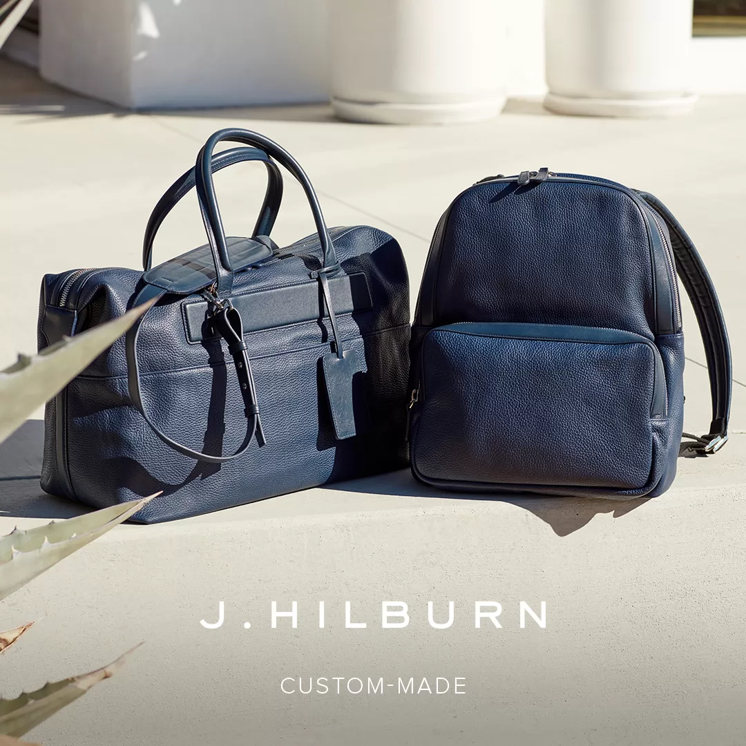 Navy J.Hilburn Luxury Leather bags