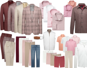 Pink Curated custom men's wardrobe